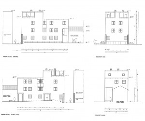 3) prospetti edificio E